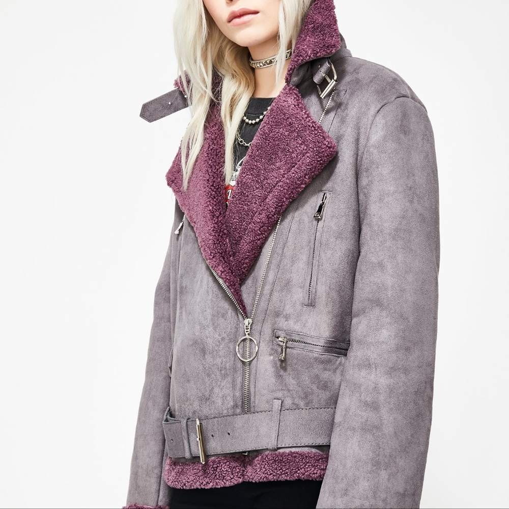Wush Poppin' Aviator Jacket  Wet Seal size M